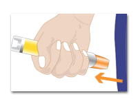 hvordan setter man Epipen i låret